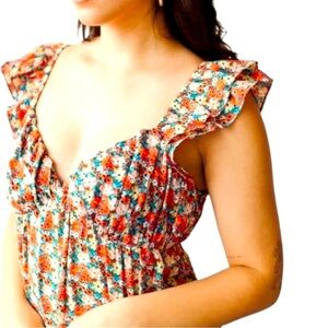 English Factory Floral Maxi Dress